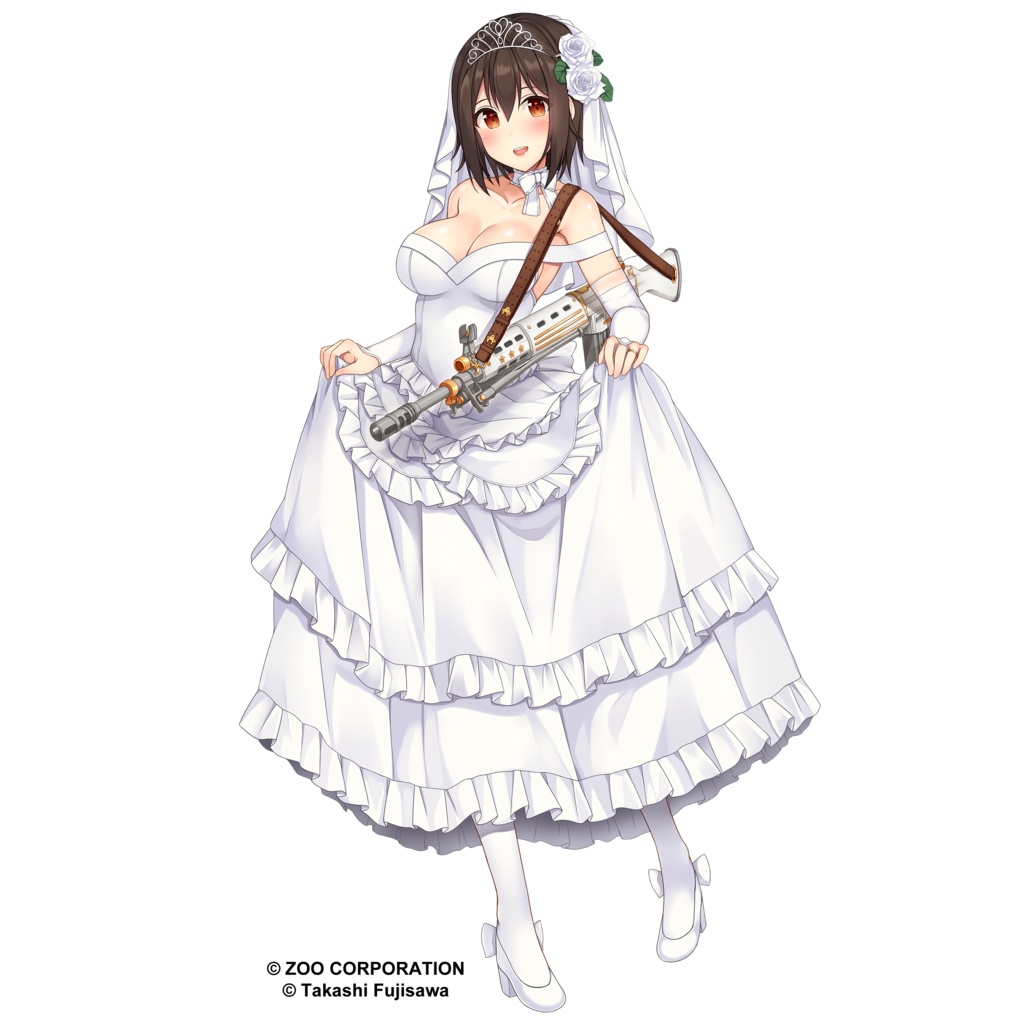 『りっく☆じあ~す』市ヶ谷 愛 (ウェディングVer) アクリルバッジ