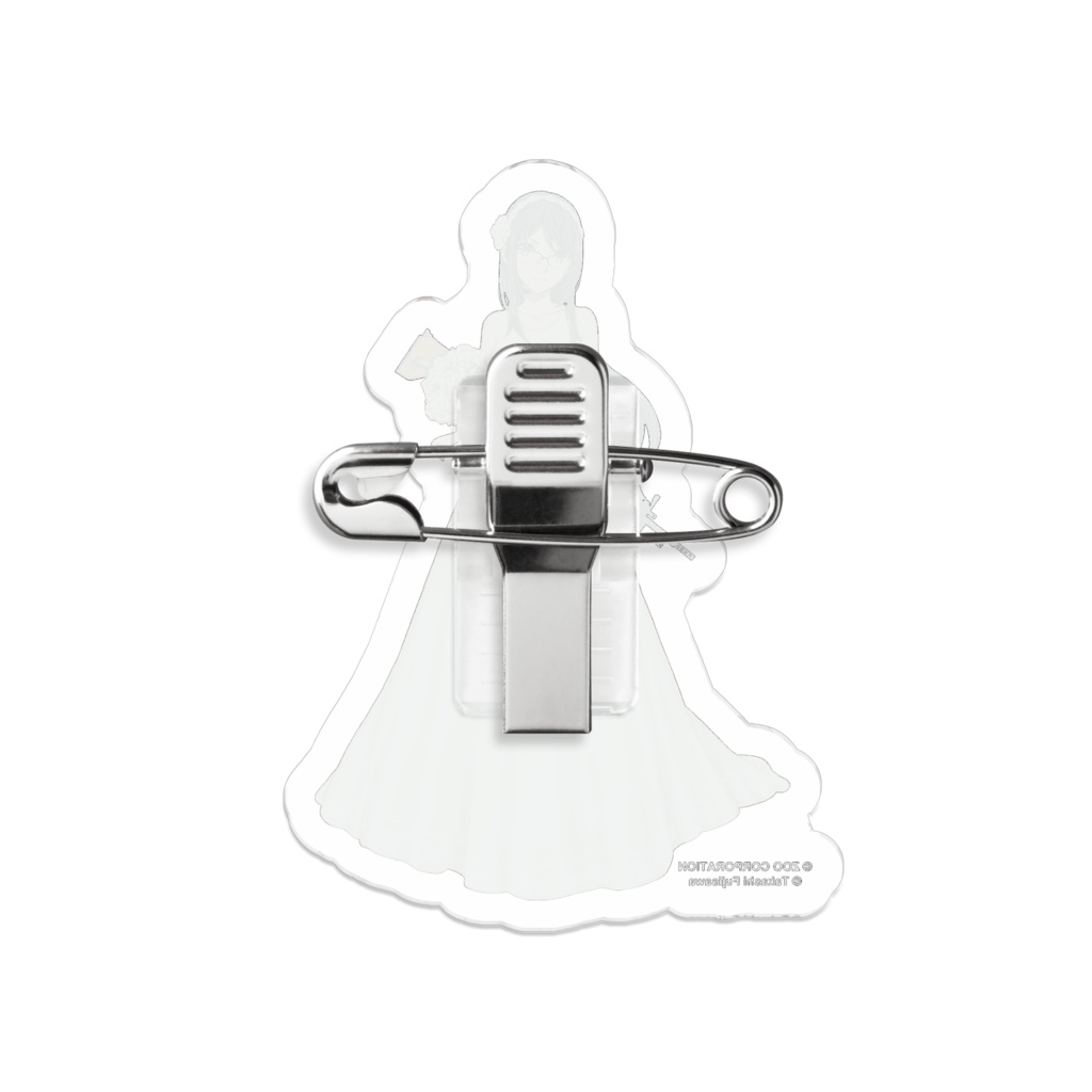 『りっく☆じあ~す』鯖江 静香 (ウェディングVer) アクリルバッジ