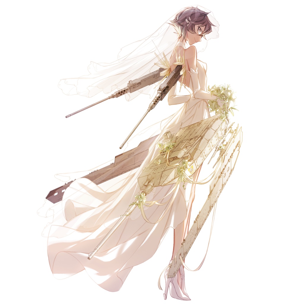 『りっく☆じあ~す』10式戦車8tk. (ウェディングVer) アクリルフィギュア