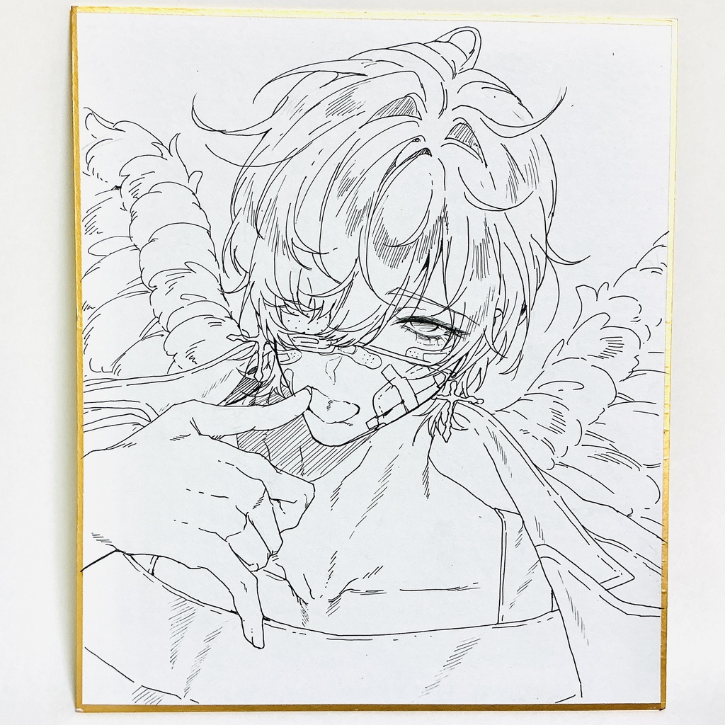 ラファエル_色紙(18cm×22cm )