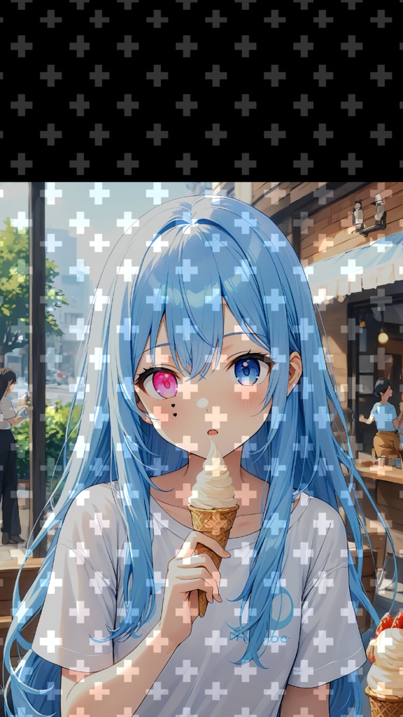 【スマホ】アイスとハルちゃんとの休日 【待受】