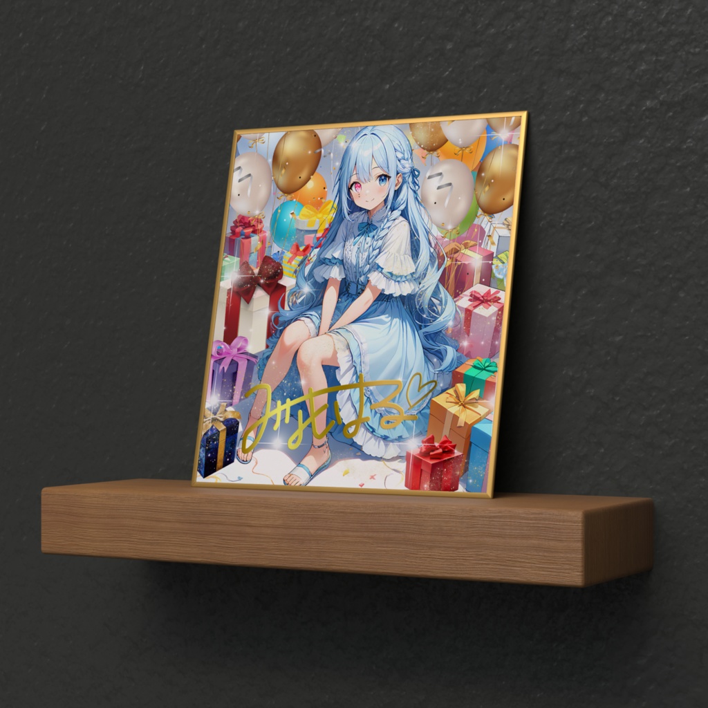 【期間限定🩵】誕生日記念のミニ色紙!お手軽記念品