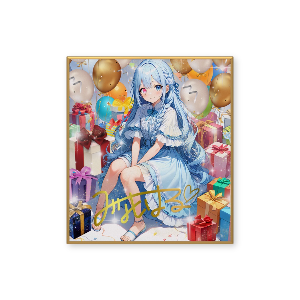 【期間限定🩵】誕生日記念のミニ色紙!お手軽記念品