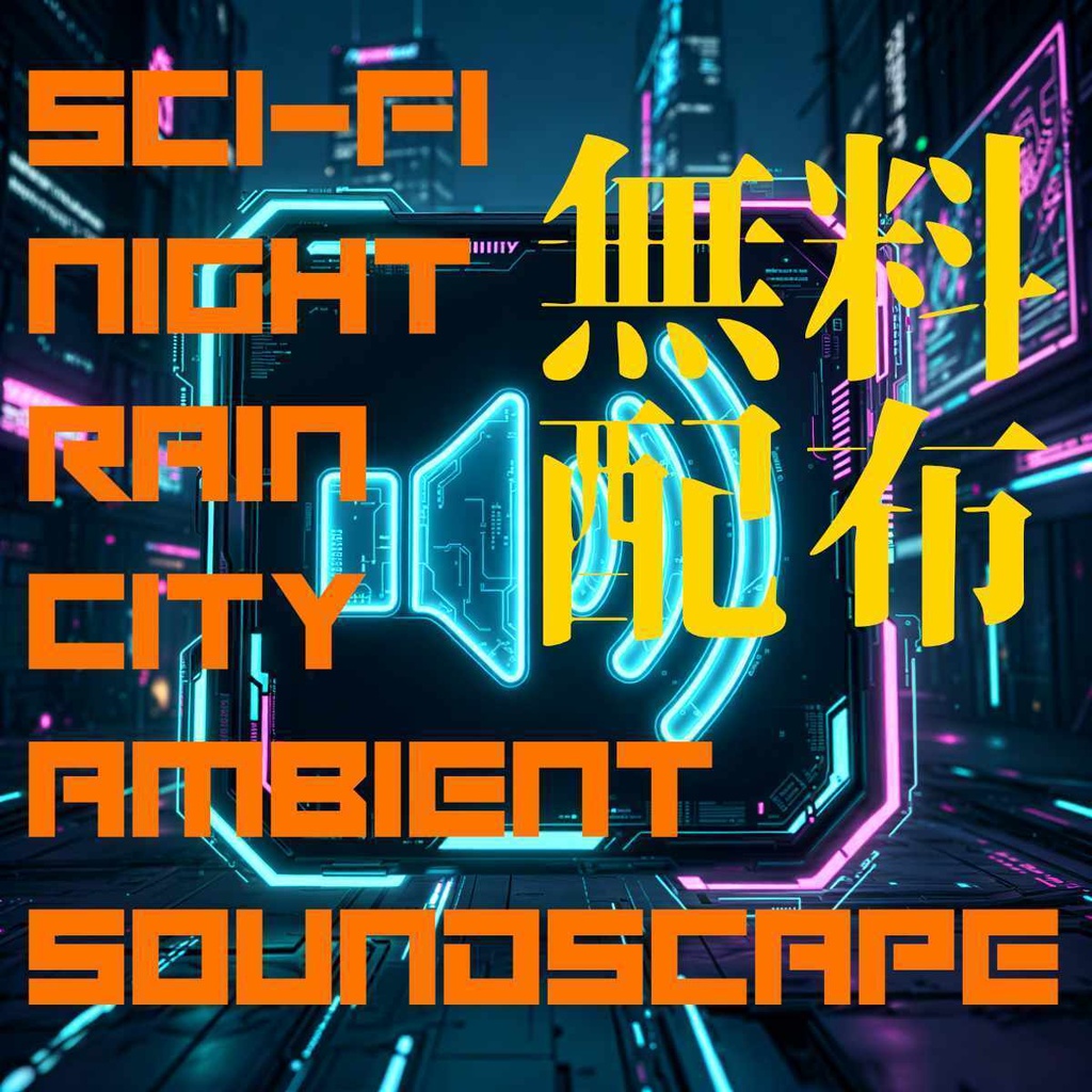 【無料】サイバーチル・近未来都市の夜景環境音＆シンセパッド（2分/MP3） / Cyberpunk Ambient Soundscape