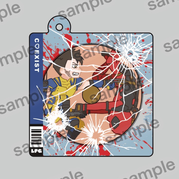 【D&W】CD風アクリルキーホルダー