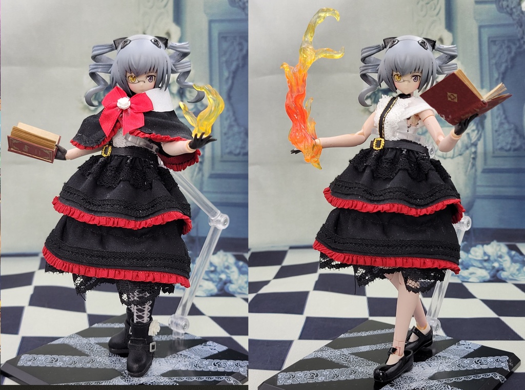 ゴシックケープドレス