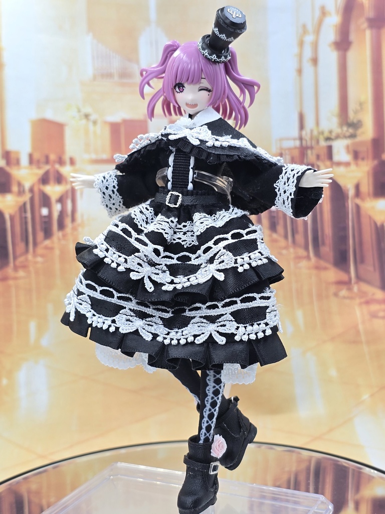 ゴシックロリータケープドレス