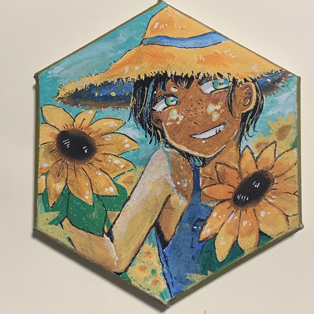 【キャンバス】ひまわり農家