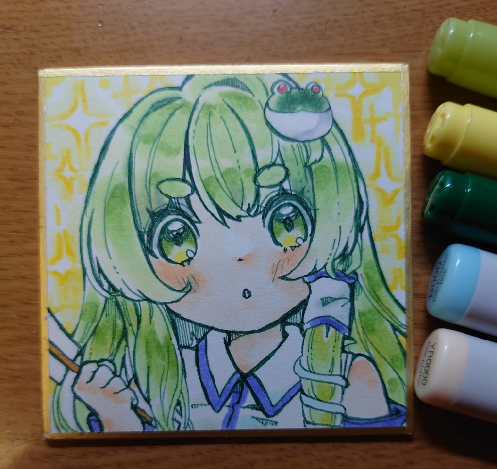 東風谷早苗　豆色紙