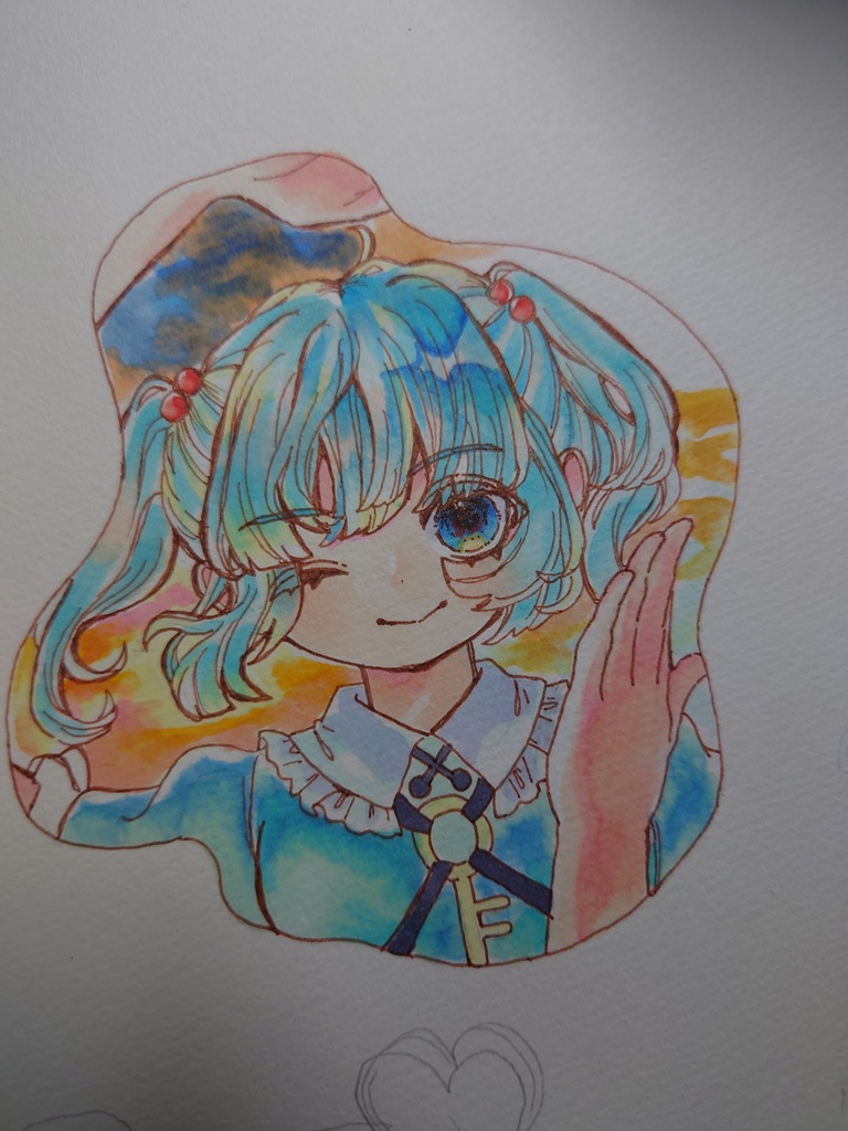 にとりちゃん　ミニ原画