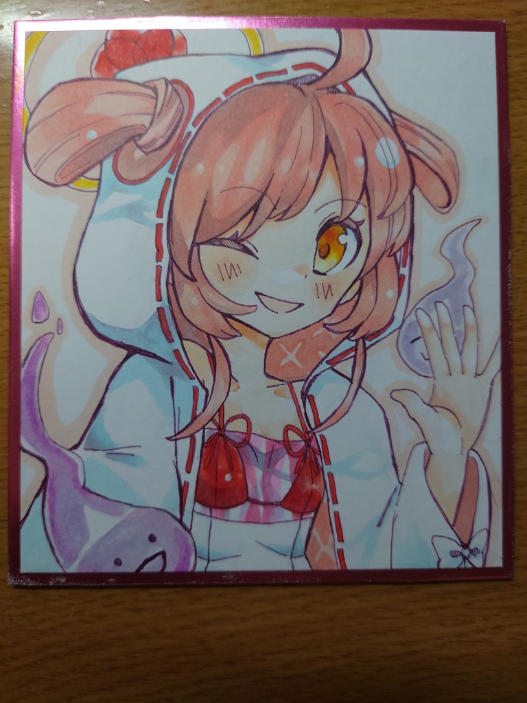 地獄谷ふるる　色紙