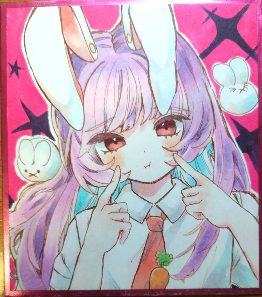うどんげちゃん　小色紙