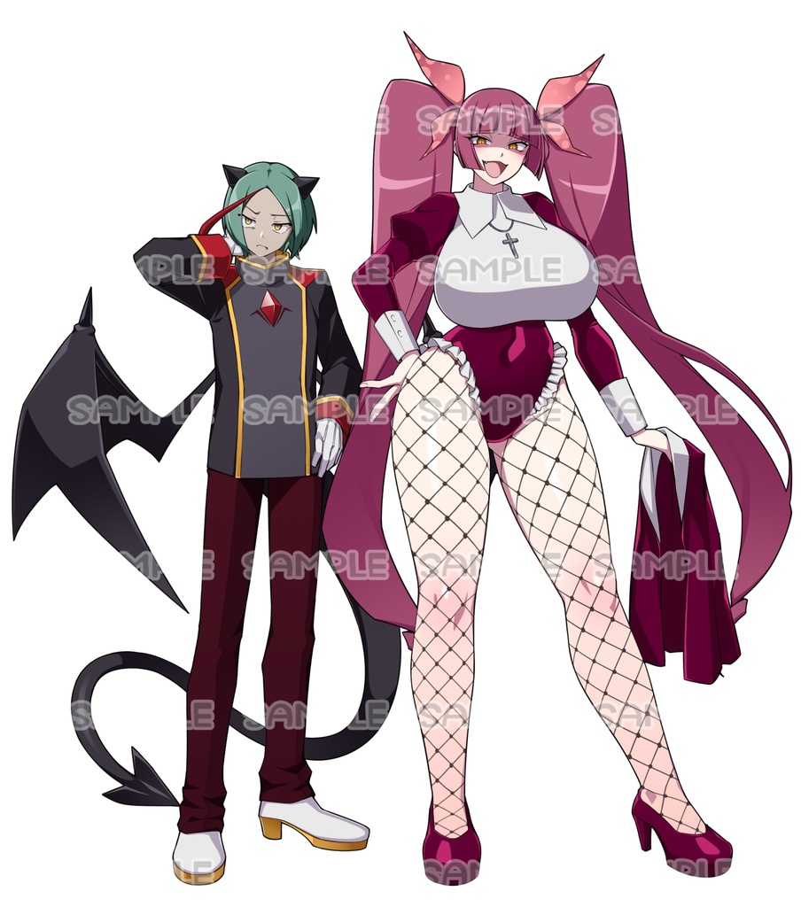 【受付停止中】C107新作 マッディチェリー＆ソイル アクリルスタンド（SISTER＆DEVIL mode）