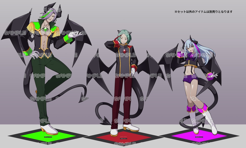 【受付停止中】C107新作 マッディチェリー&ソイル アクリルスタンド(SISTER&DEVIL mode)