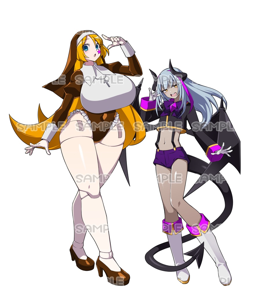 【受付停止中】C107新作 ピニャ＝コラーダ＆マイア アクリルスタンド（SISTER＆DEVIL mode）