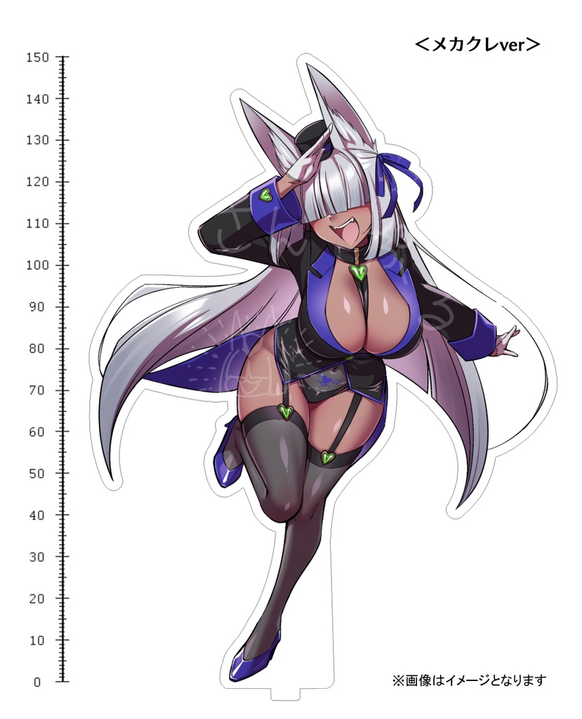 【受注予約受付中】ビッチーズ6号 燕尾ジャケットアクリルスタンド<メカクレver>