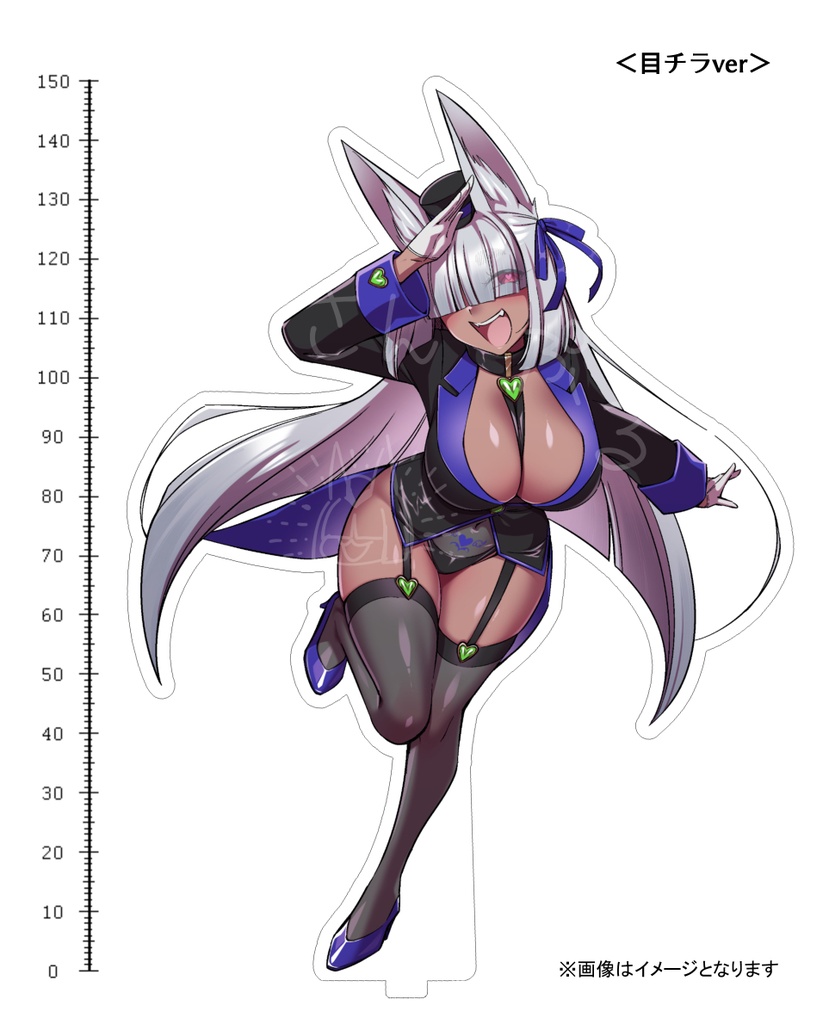 【受注予約受付中】ビッチーズ6号 燕尾ジャケットアクリルスタンド<目チラver>