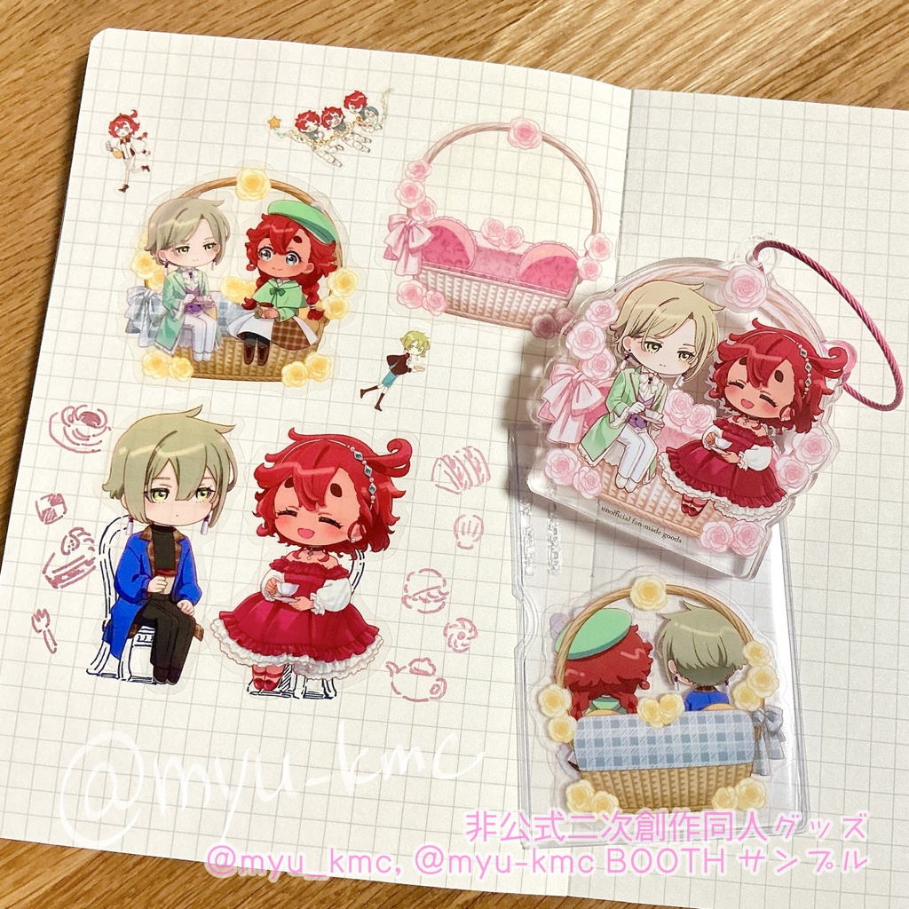 【セット】【傷あり単品】アフタヌーンティーアクリルブロック