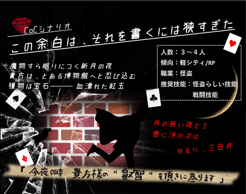 【怪盗CoC】『この余白は、それを書くには狭すぎた』