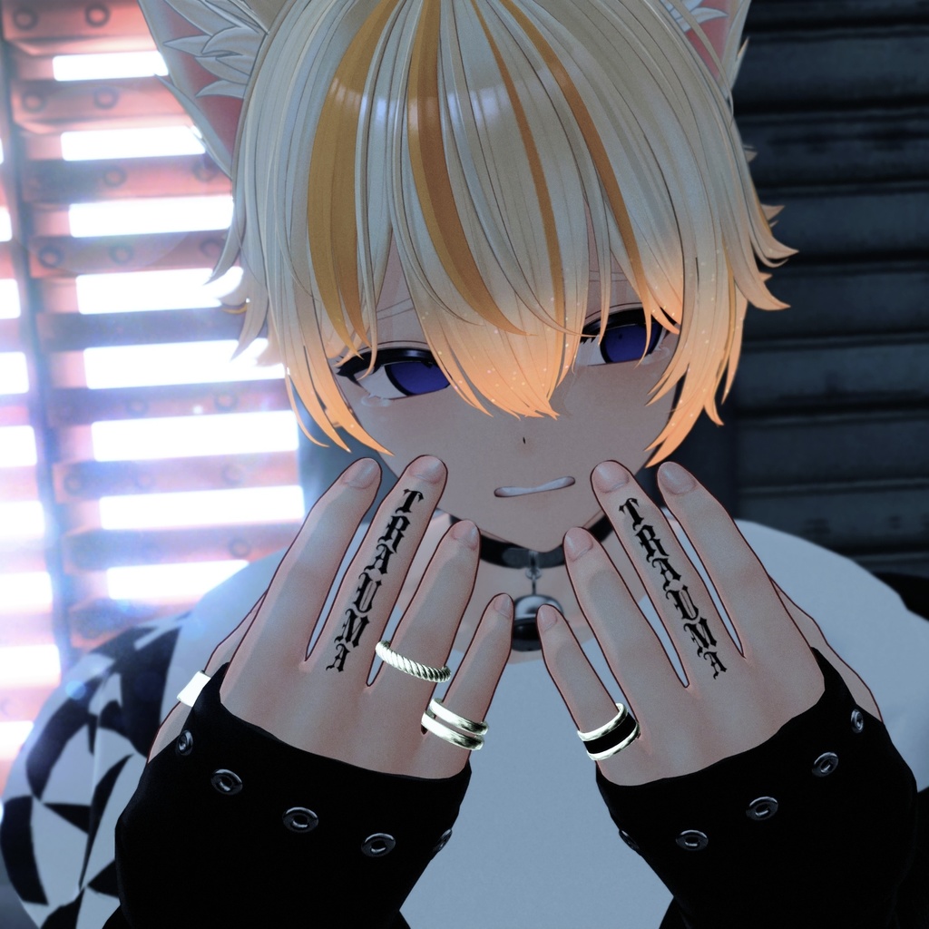 【Finger Tattoo】-𝓣𝓡𝓐𝓤𝓜𝓐- 4アバター対応