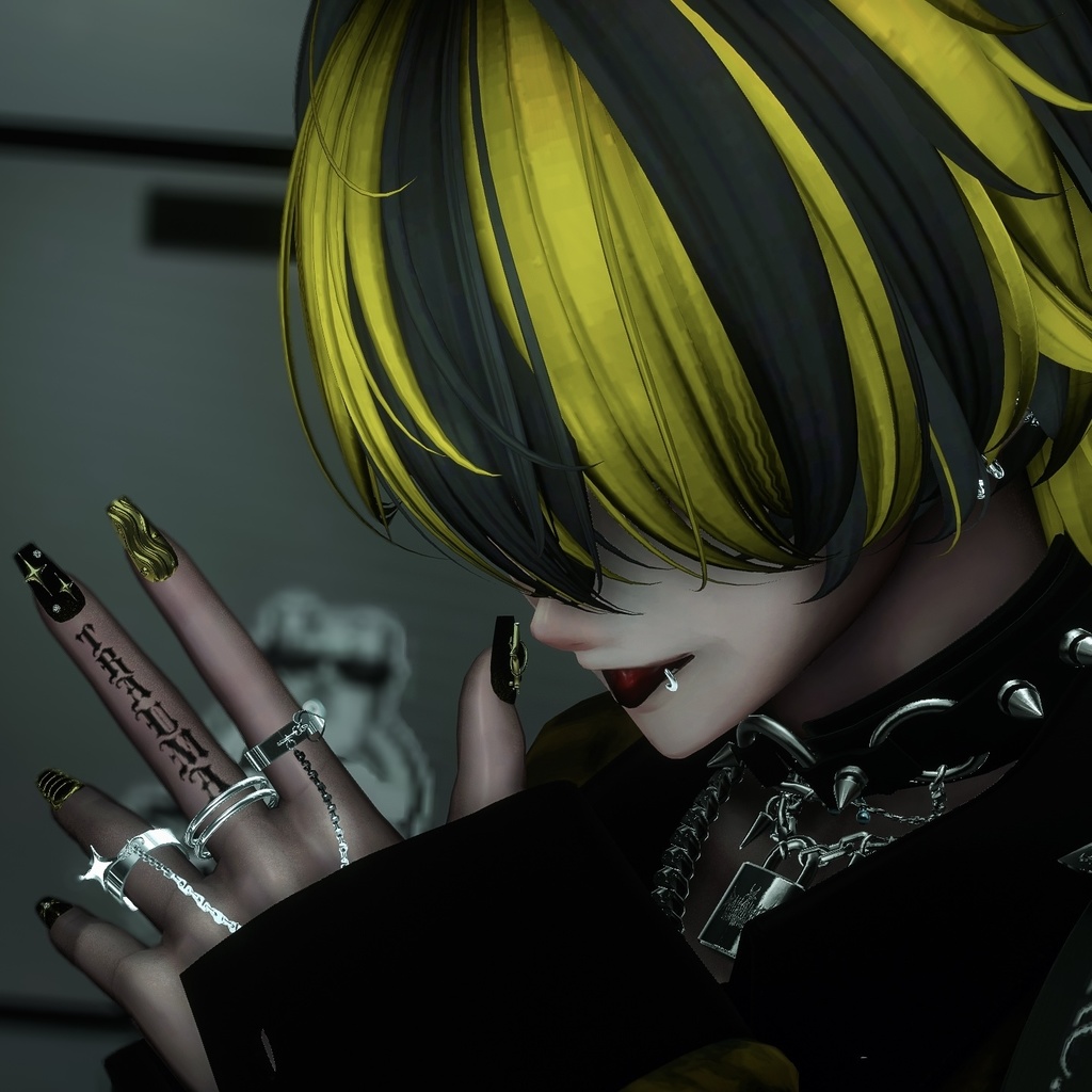 【Finger Tattoo】-𝓣𝓡𝓐𝓤𝓜𝓐- 4アバター対応