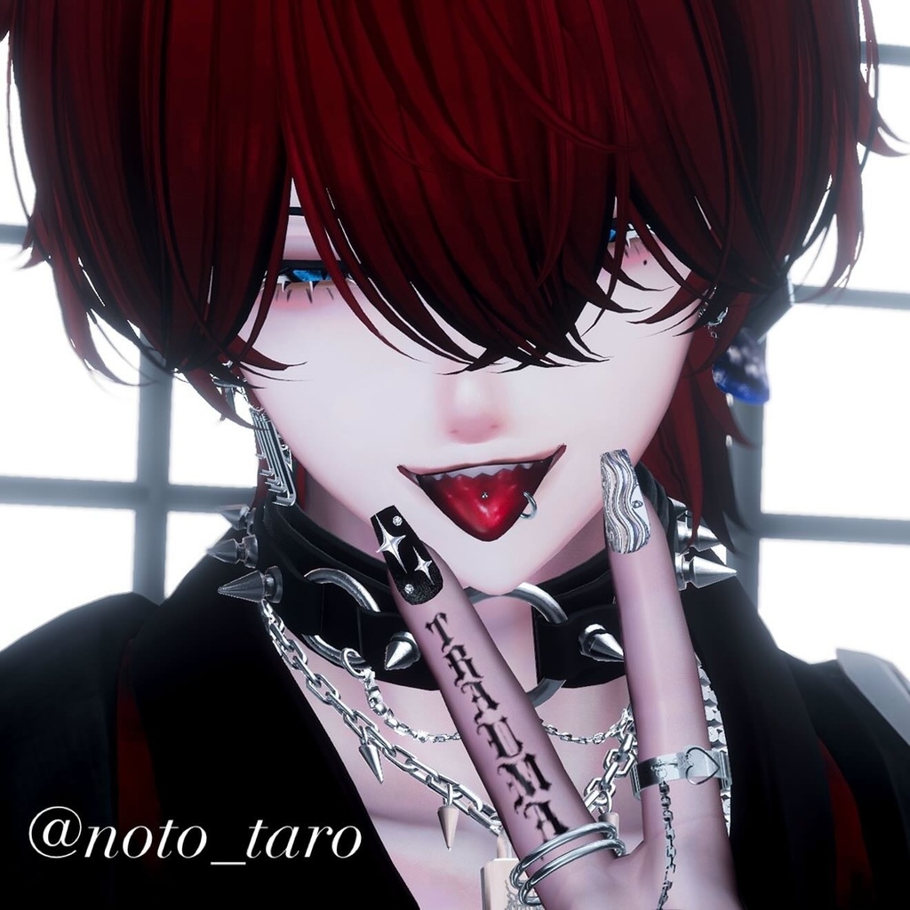 【Finger Tattoo】-𝓣𝓡𝓐𝓤𝓜𝓐- 4アバター対応