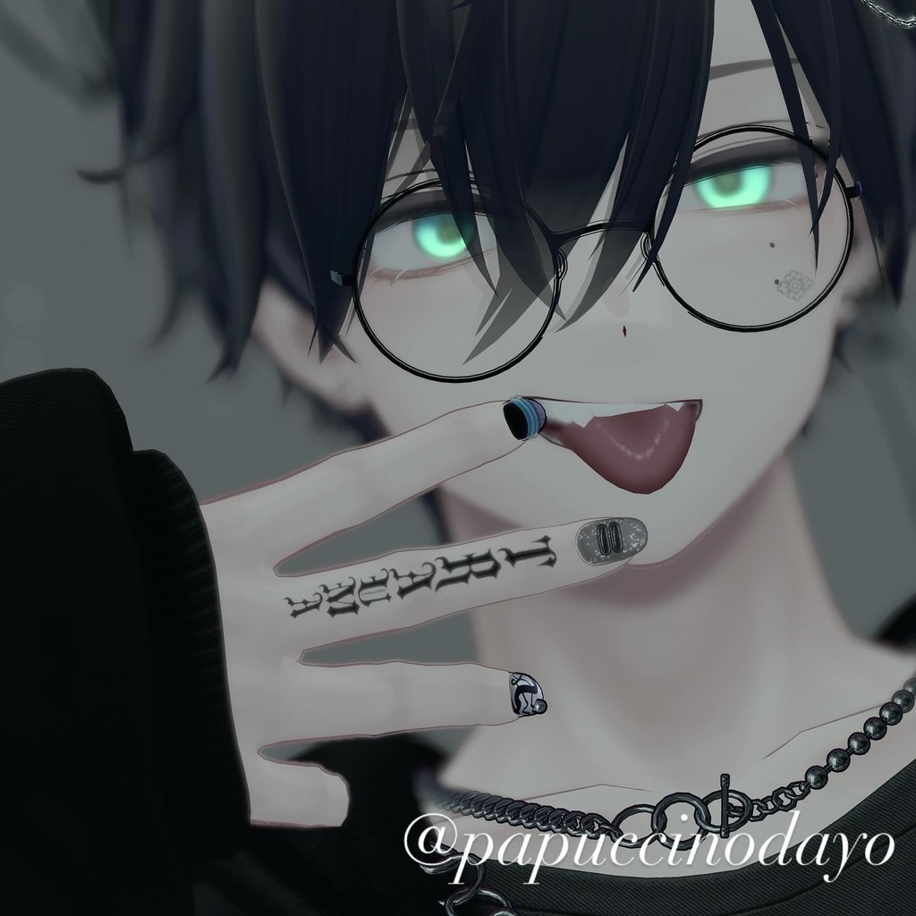 【Finger Tattoo】-𝓣𝓡𝓐𝓤𝓜𝓐- 4アバター対応