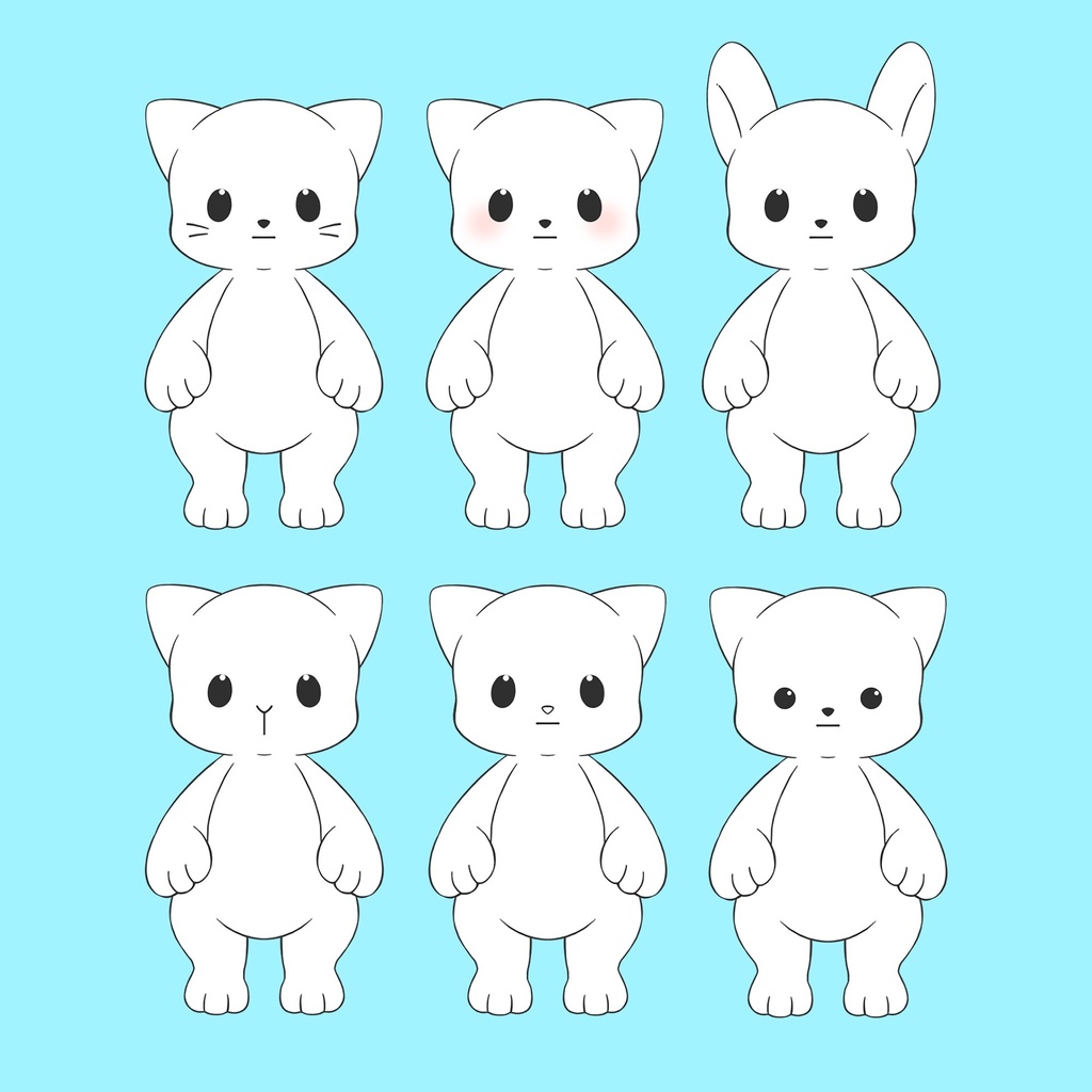 【VTubeStudio】Animal Mascot【Live2D Model】