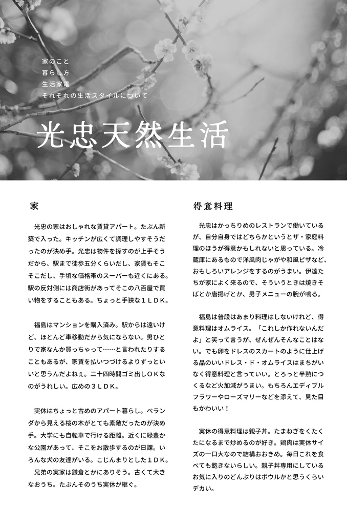 光忠天然生活。