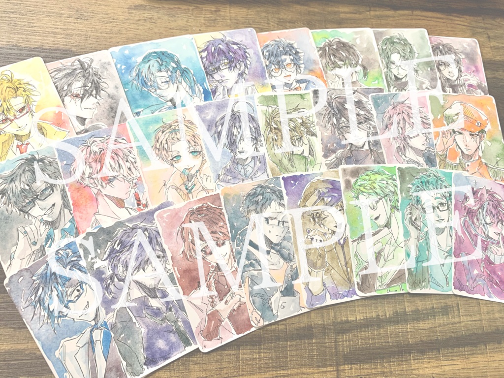 水彩原画ガチャ(男性キャラ)
