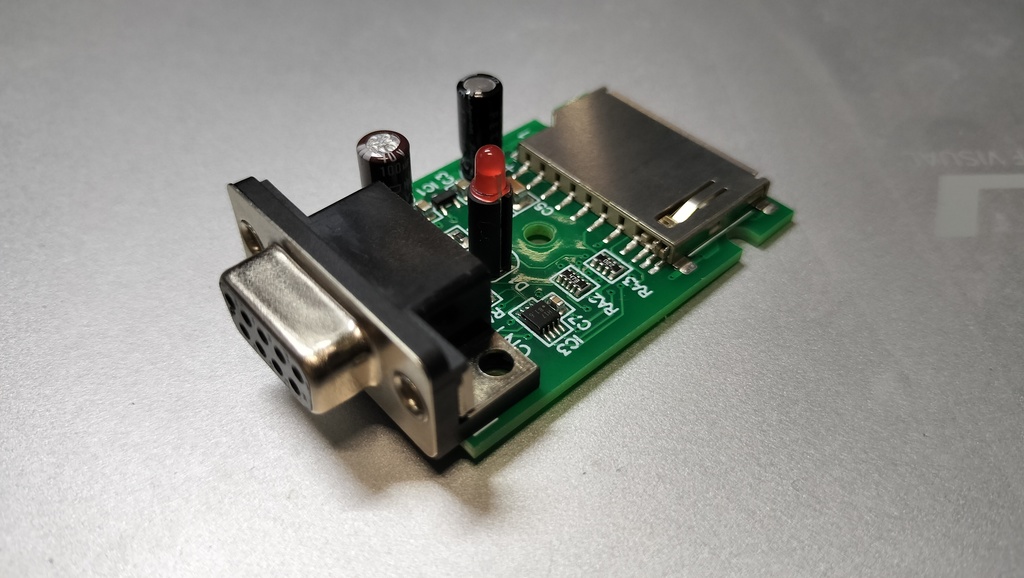 X68000用JoystickPort接続マルチメディアカードリーダーライター「MMCじょい君」