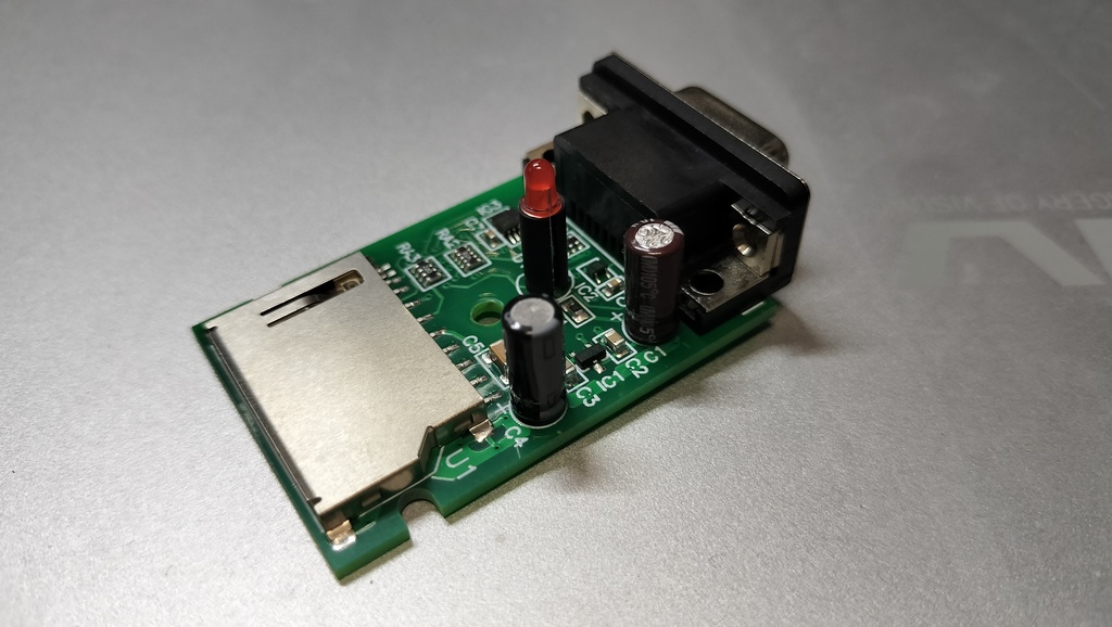 X68000用JoystickPort接続マルチメディアカードリーダーライター「MMCじょい君」