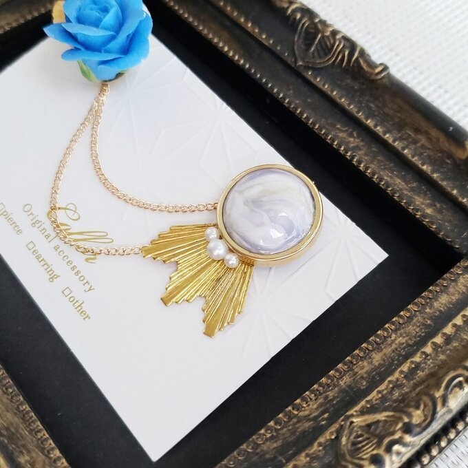 🆕【Collorコラボ作品】花咲く勲章の襟飾り/ブローチ