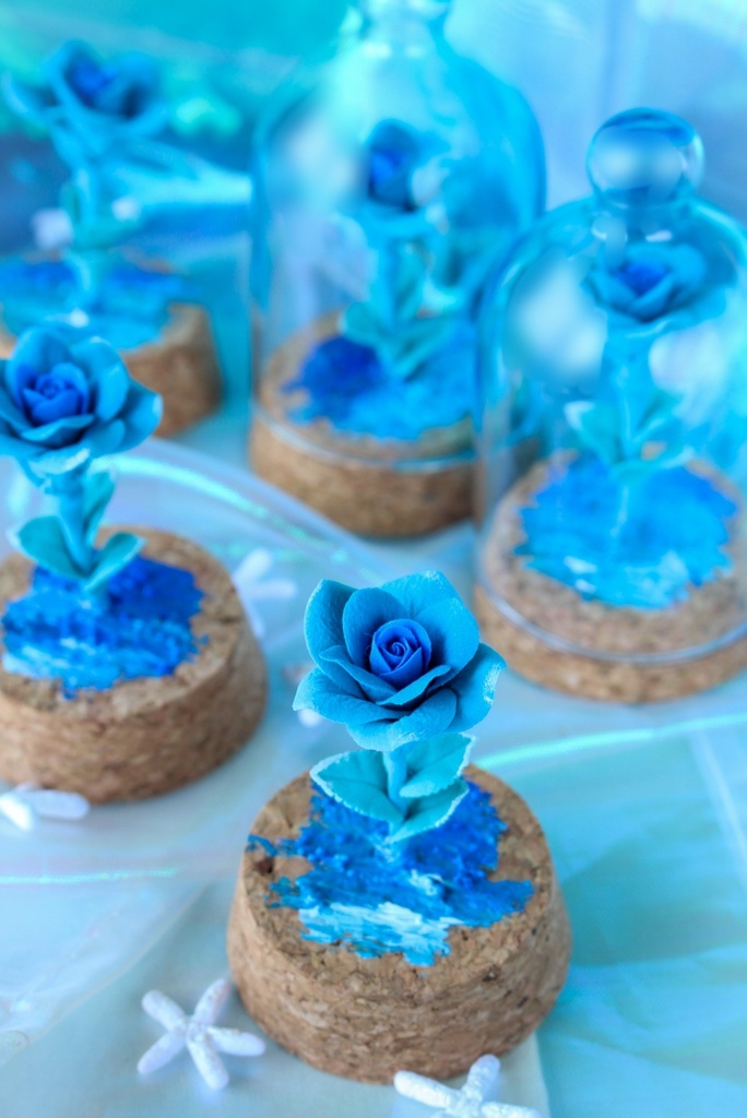 《個展感謝セール》ガラスドーム仕立てのバラー渚ー