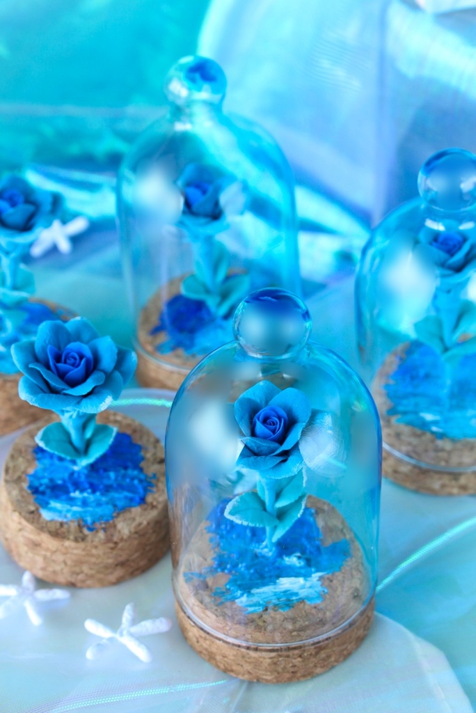 《個展感謝セール》ガラスドーム仕立てのバラー渚ー