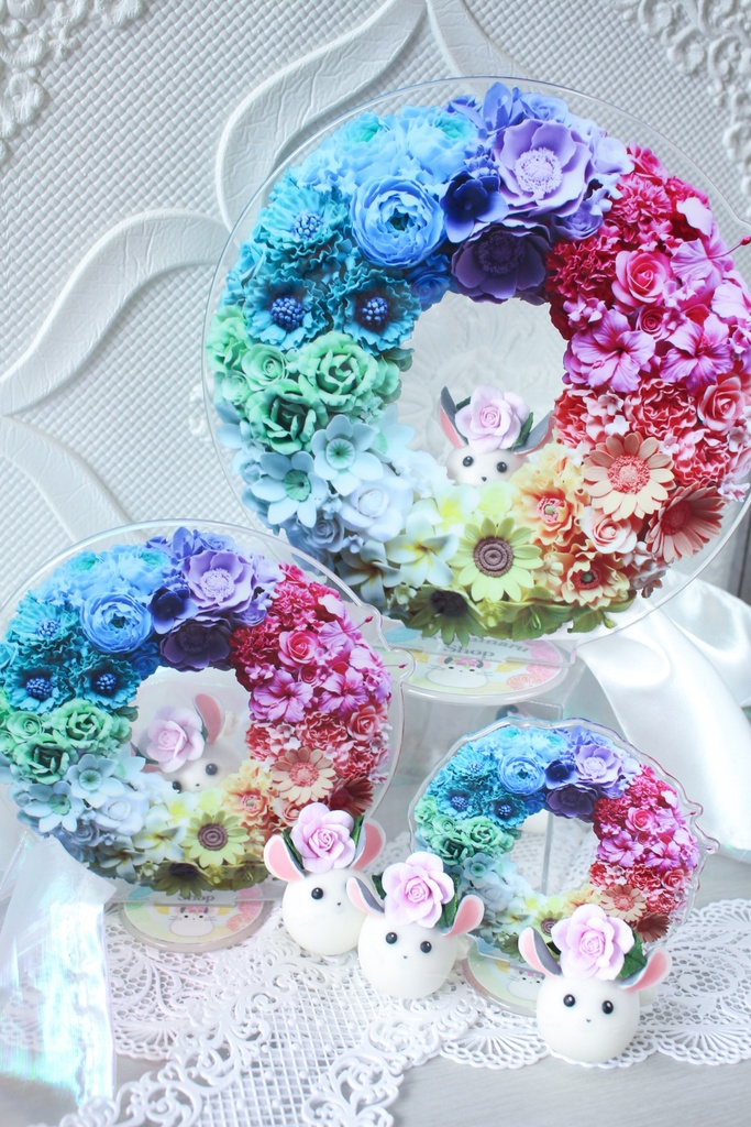 グラデーションのリース アクリルスタンド