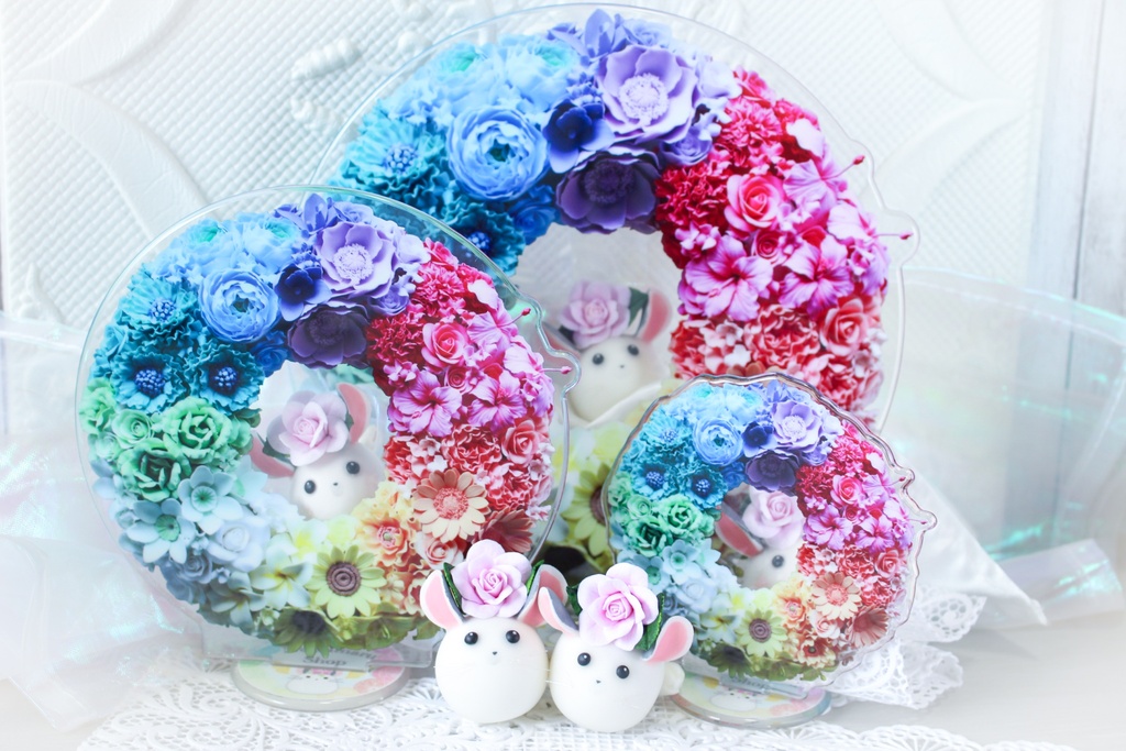 グラデーションのリース アクリルスタンド