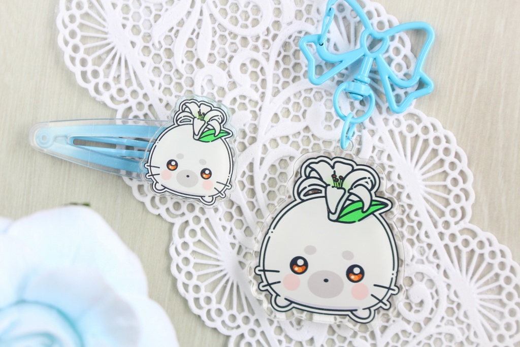 ねじゅ、ぽぬぬ アクキー&ヘアピン