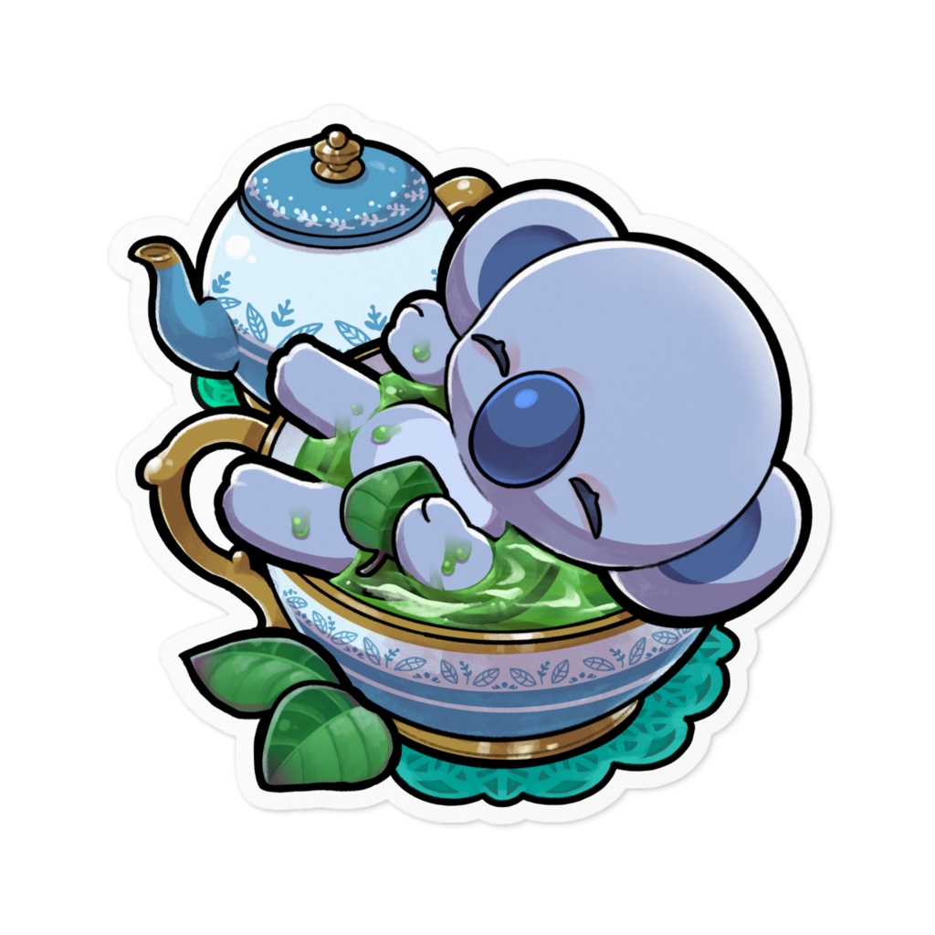 お茶コアラちゃんステッカー