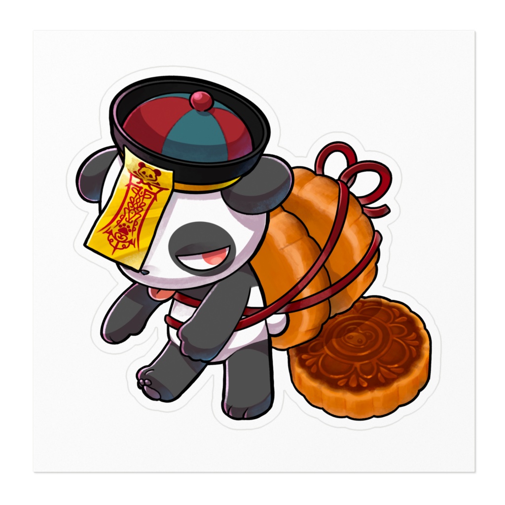月餅パンダちゃんステッカー
