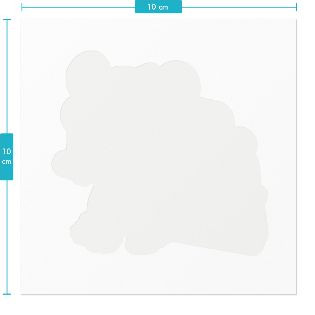 カヌレくまちゃんステッカー