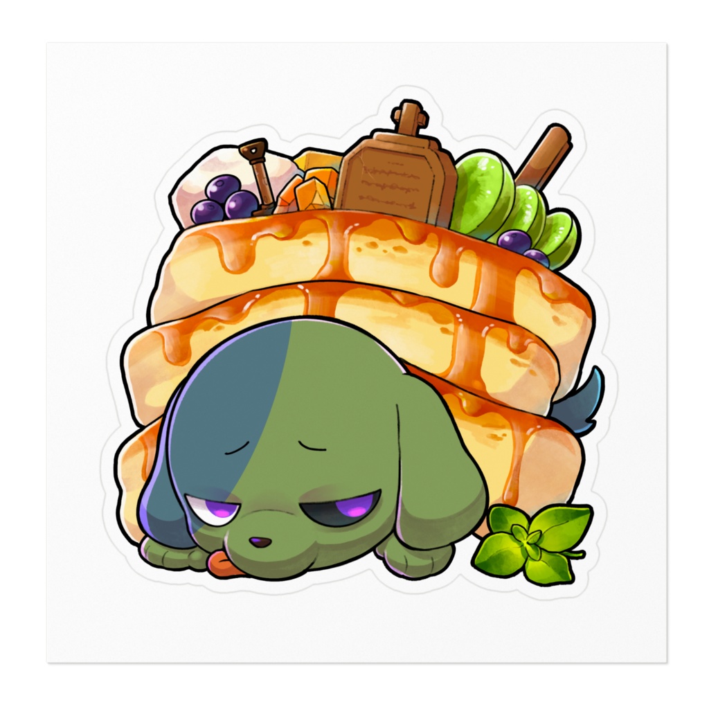 ホットケーキいぬちゃんステッカー