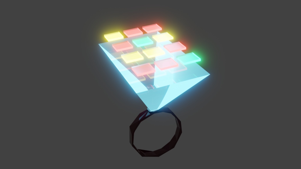 近未来風端末 3dモデル Fbx Blend Iname Booth