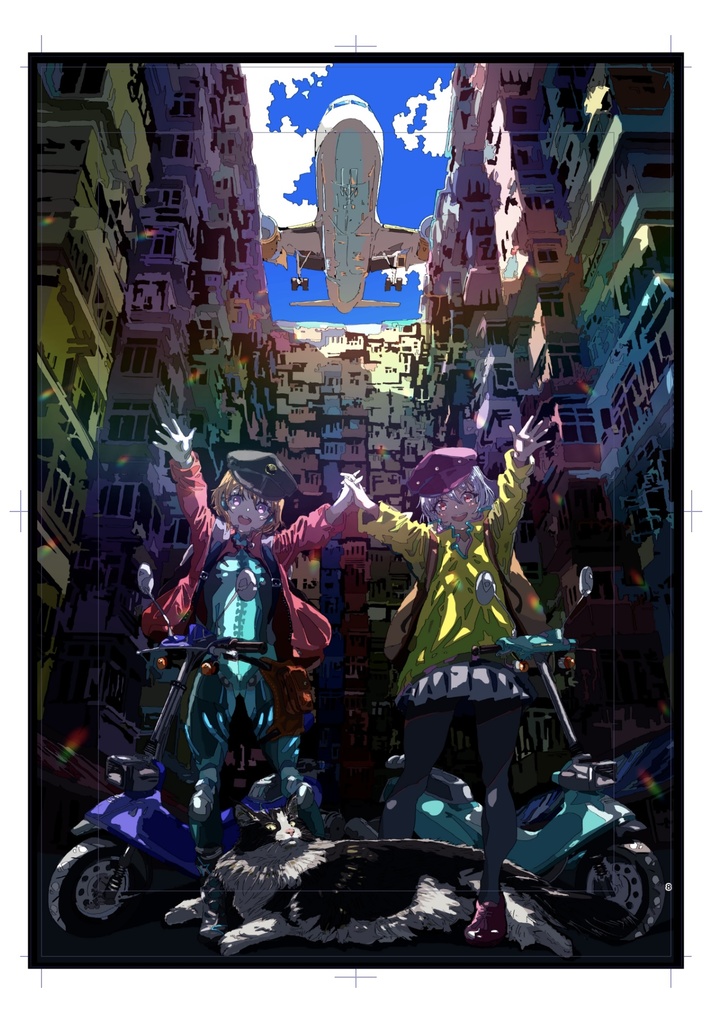 【バイクイラスト集】ネコバイク