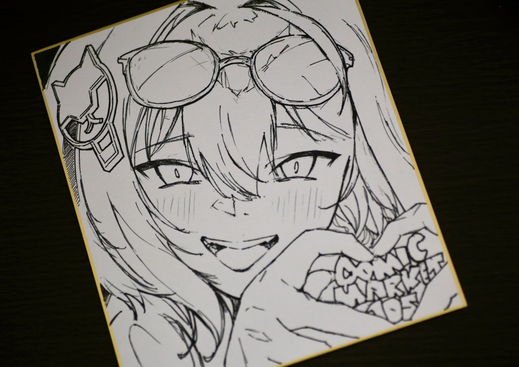 【NIKKE色紙】アニスちゃん色紙A（指ハート）C105