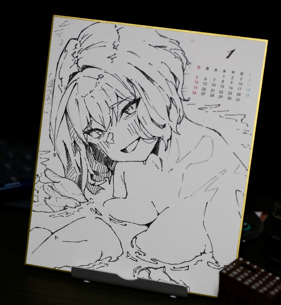 【NIKKE色紙】温泉アニスちゃんカレンダー色紙(January)(1月)