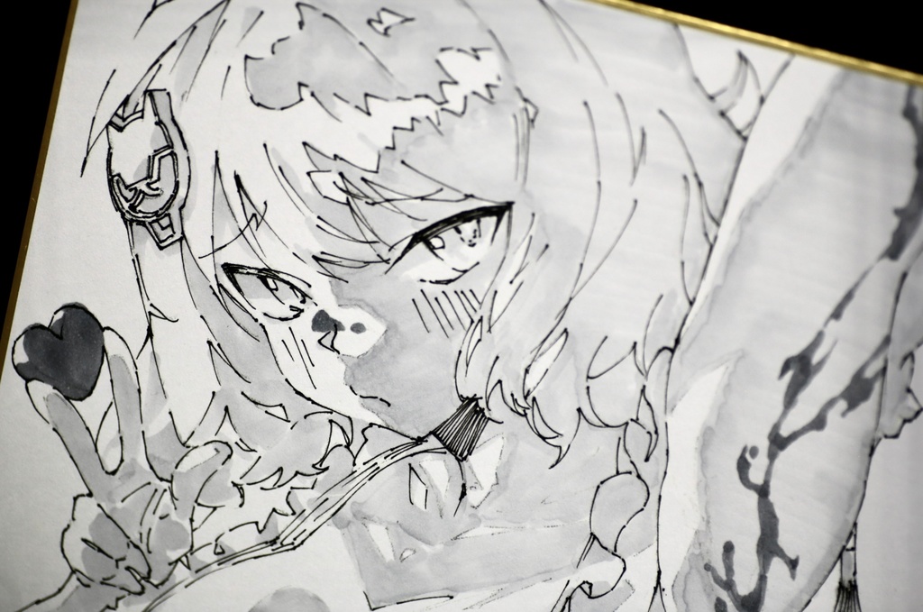 【NIKKE色紙】エプロン♡アニスちゃんカレンダー色紙(2月)