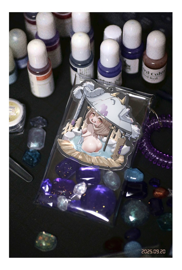 紅蓮のアクキー入り温泉ポーチ