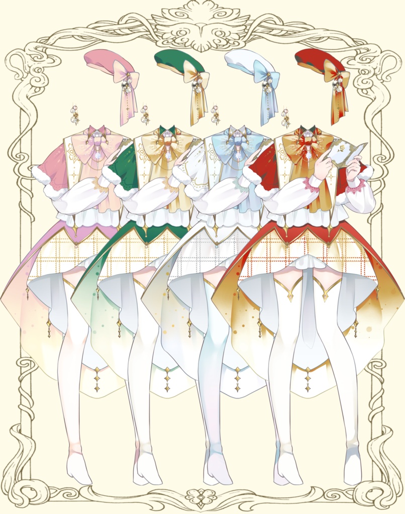 【イラスト素材】クリスマスドレス衣装◎IRIAM サムネなど