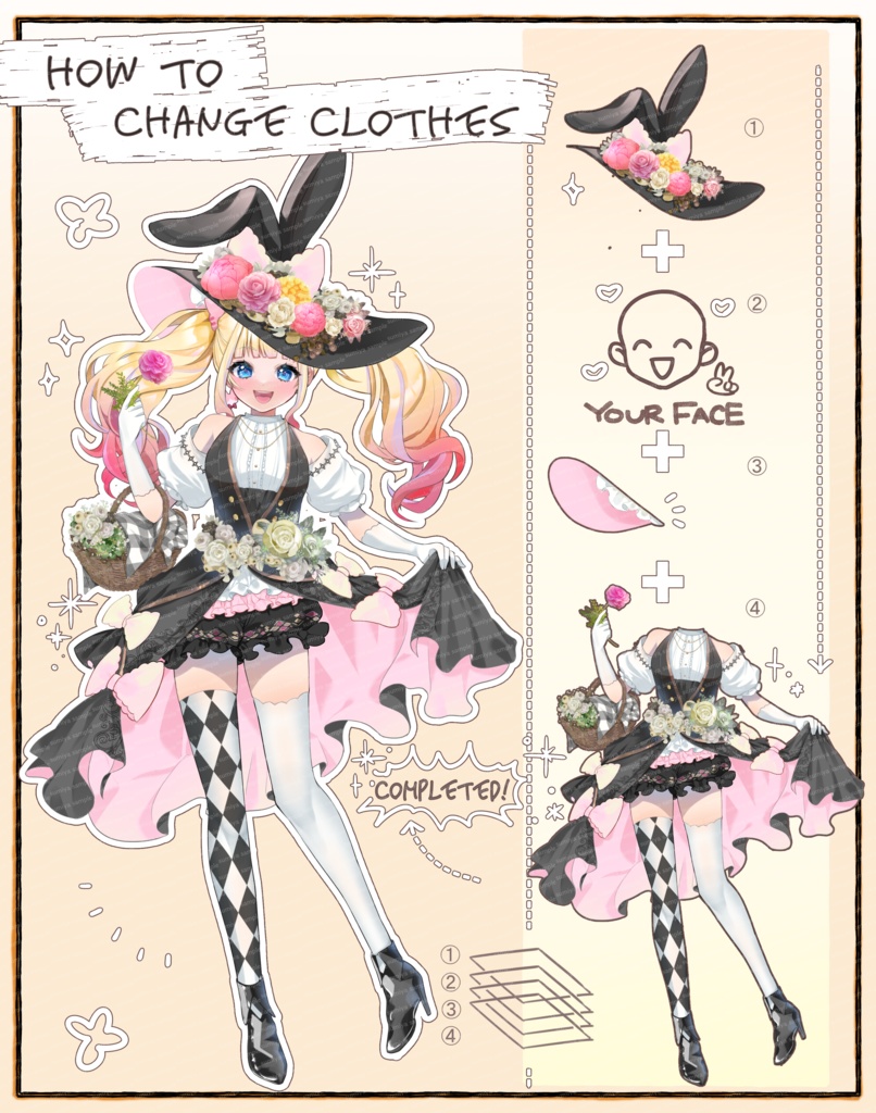 【イラスト素材】ハロウィンドレス衣装2024Ver.◎IRIAM サムネなど